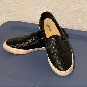 Just Fab Black Ronna Slip-on Loafers